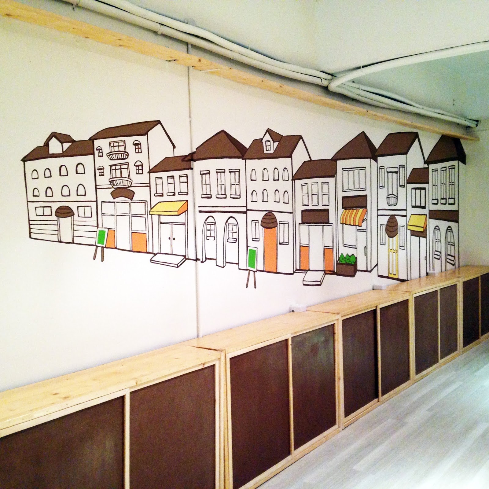 WARNA ARTS MURAL PURRADISE CAT CAFE