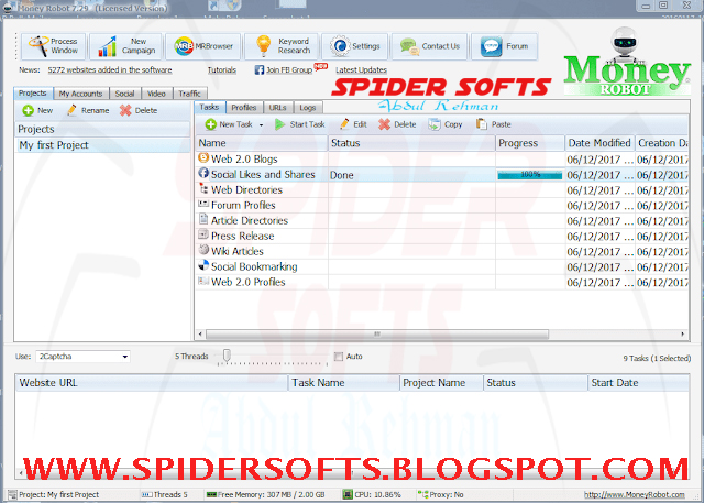 Money Robot Submitter 7.29 Full Cracked Free Download By Spider Softs