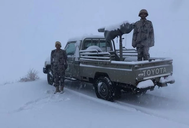 Snow blanket in some parts of Saudi Arabia