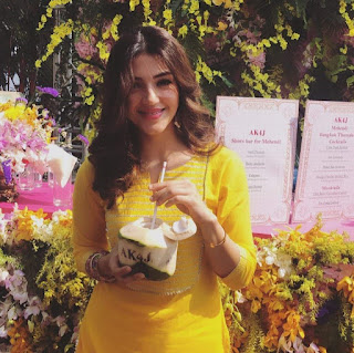 Mehreen Pirzada in Yellow Dress with Cute and Lovely Smile