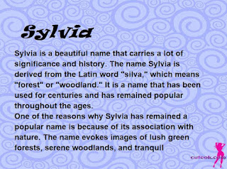 meaning of the name "Sylvia"