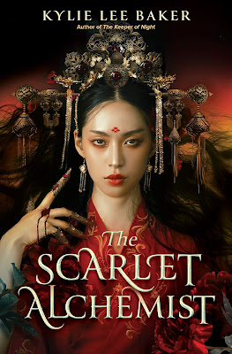 book cover of young adult fantasy novel The Scarlet Alchemist by Kylie Lee Baker