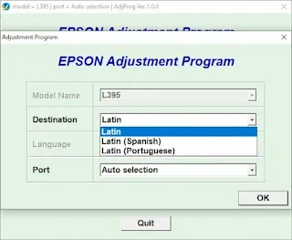 Resetter Epson L395