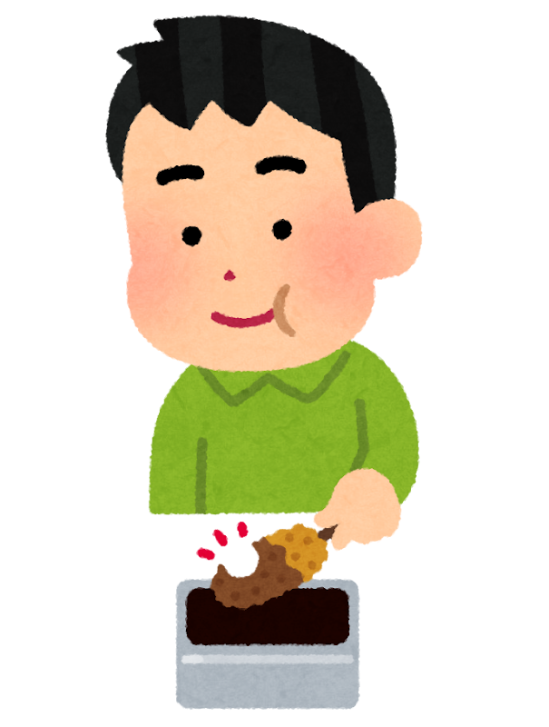 串カツをソースに二度漬けする人のイラスト かわいいフリー素材集 いらすとや 串カツをソースに二度漬けする人のイラスト かわいいフリー素材集 いらすとや