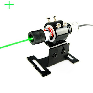 515nm forest green cross laser alignment