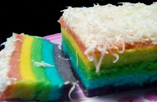 Resep Rainbos Cake Kukus