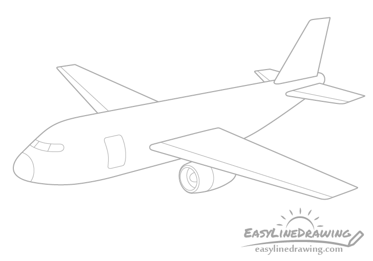 Cách vẽ một chiếc máy bay
