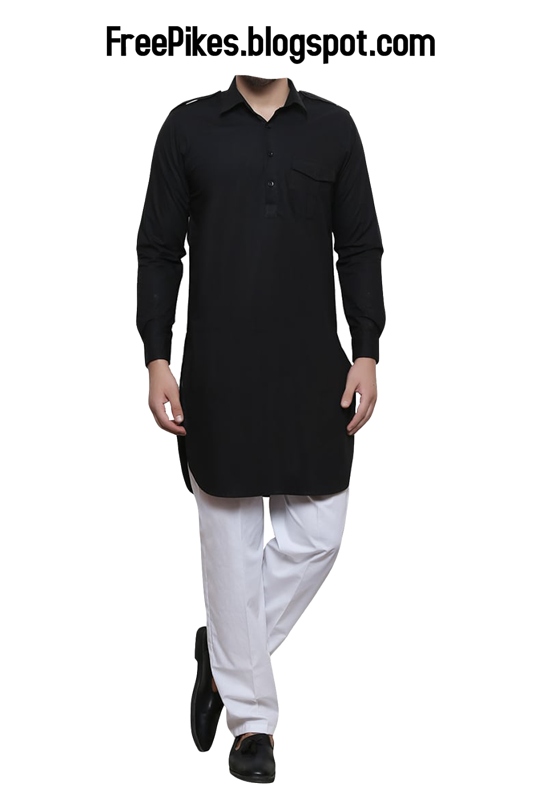 Download free PNG  Salwar Kameez Dress for Mens in Black 