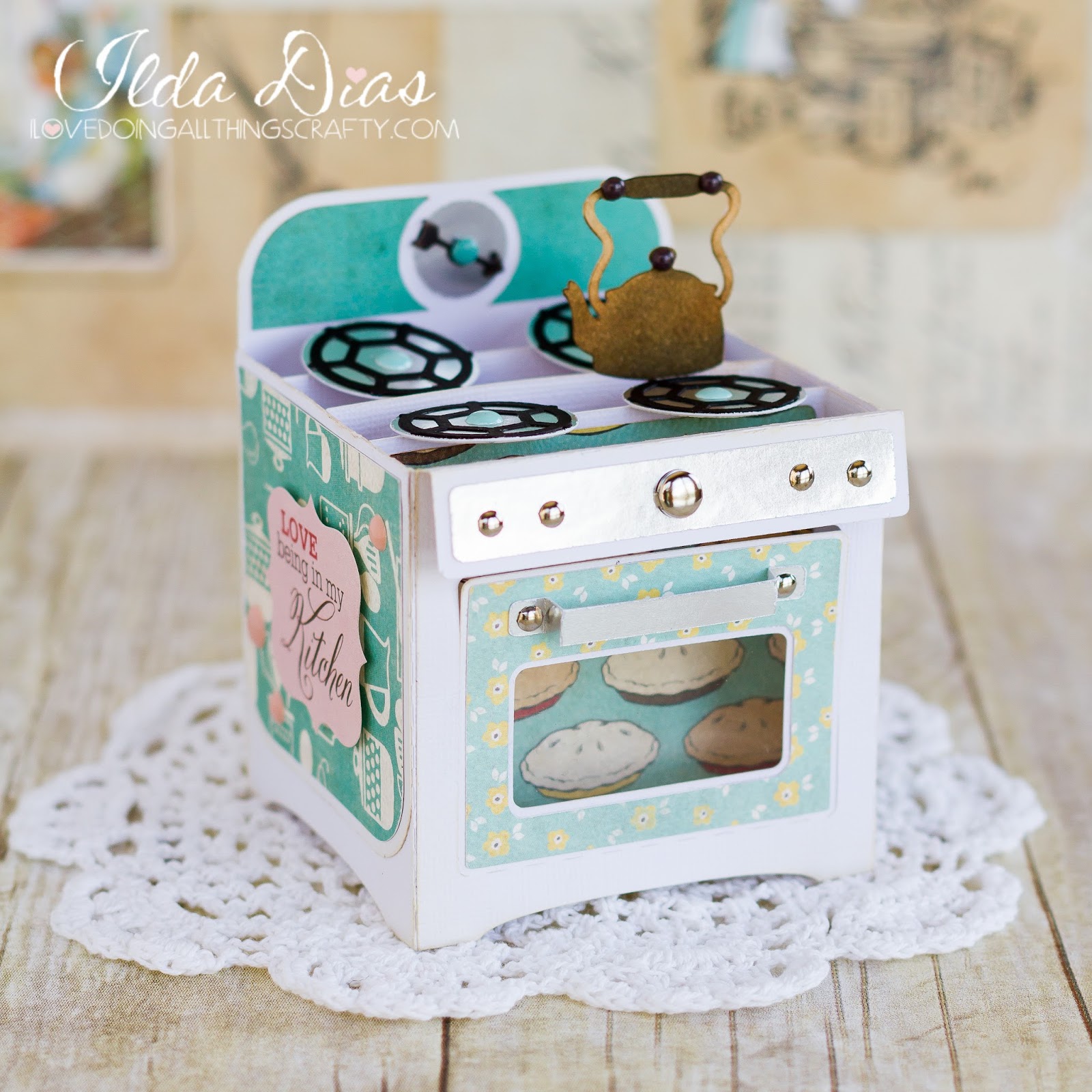 Download I Love Doing All Things Crafty: Mother's Day Retro Oven Box Card