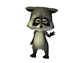 Resultado de imagen de gif mapache bailando