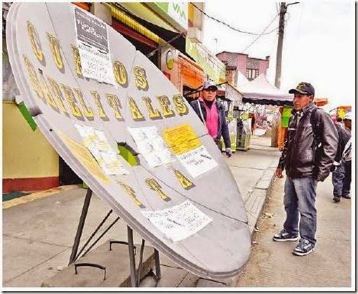 Antenas satelitales en Bolivia