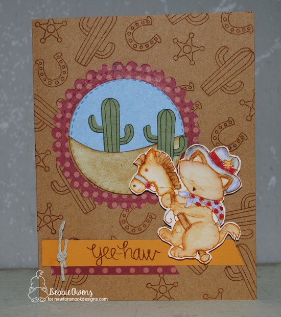 Yee Haw by Debbie features Newton Rides West by Newton's Nook Designs; #newtonsnook