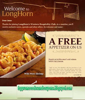 Free Printable Longhorn Steakhouse Coupons