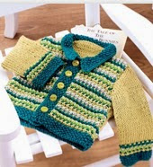 http://www.letsknit.co.uk/free-knitting-patterns/vintage_baby_cardigan_and_bootee_set