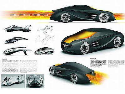 Mercedes Benz Sports Cars Concept Blackbird Tron Legacy