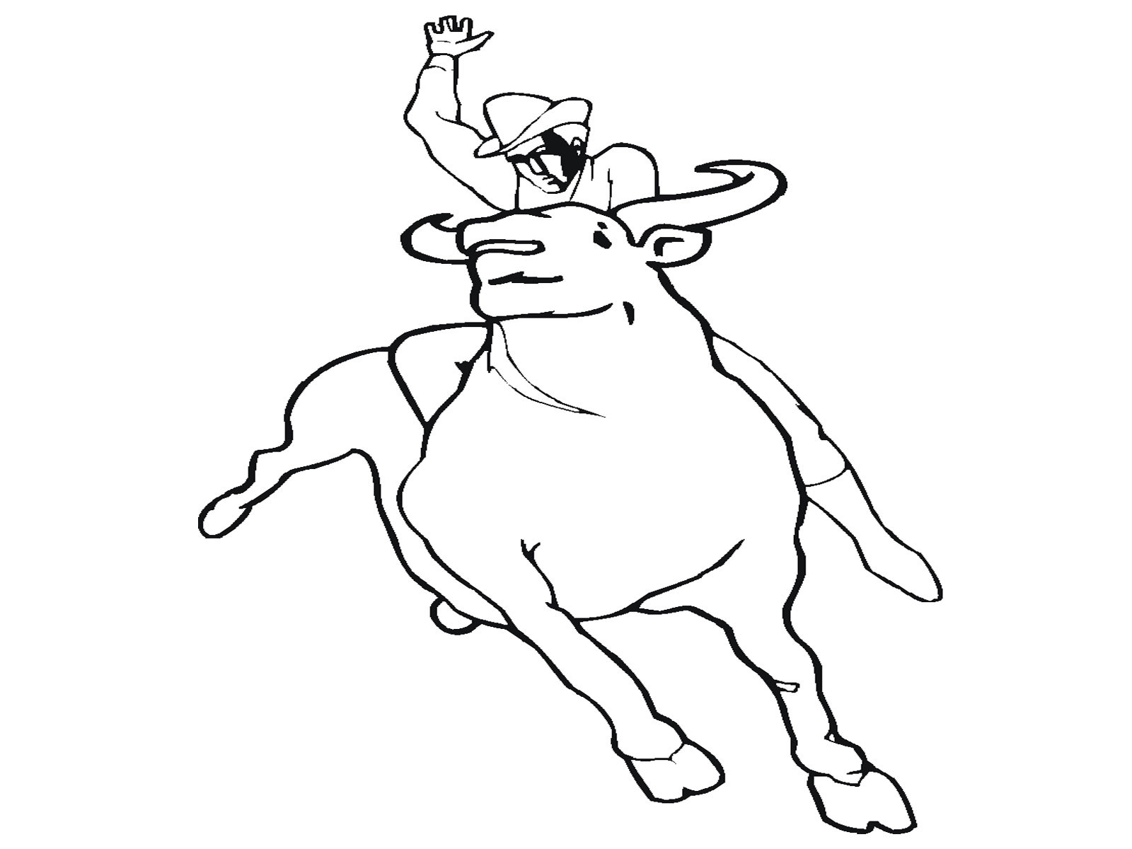 bull coloring pages printable