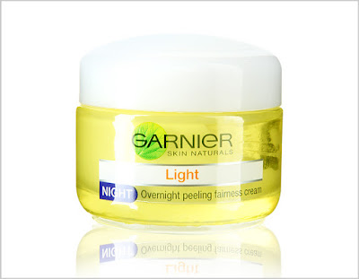 Garnier Light Overnight Peeling Fairness Cream: skin lightening cream