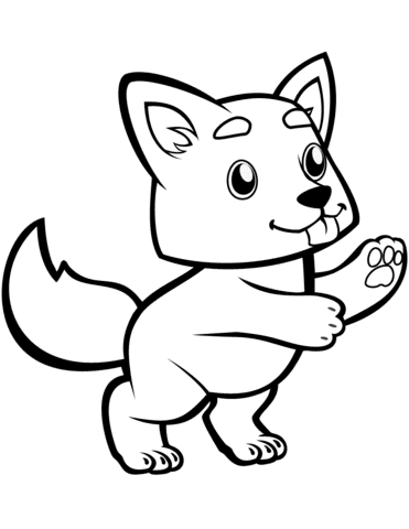 Top 7 Free Little Wolf Coloring Pages