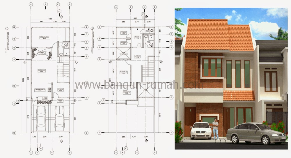 Kumpulan Model Desain Rumah 6 X 15 Terbaru