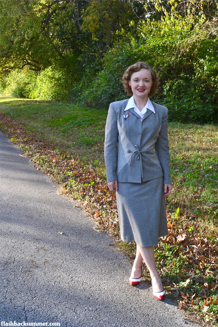 Flashback Summer: 1940s Victory Suit - Veterans Day outfit