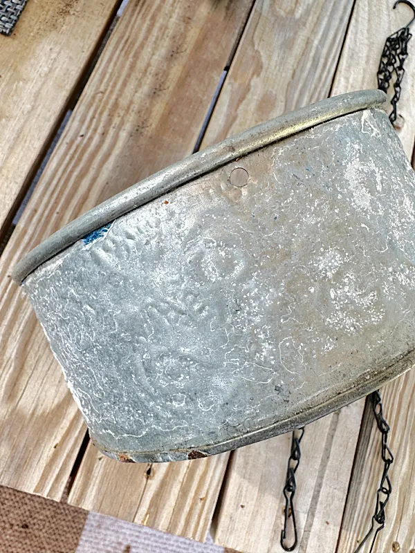 galvanized tin with holes