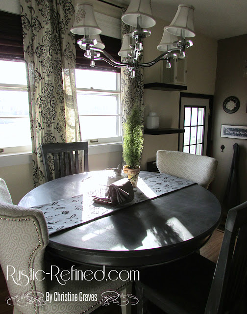 Chalk painting furniture for an easy update