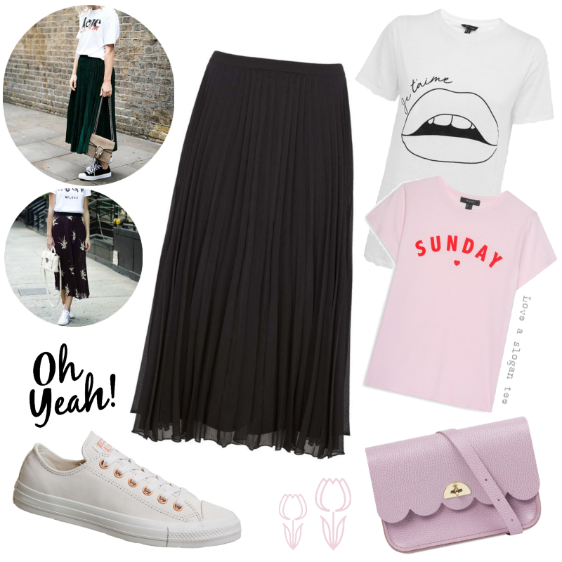 Three ways to wear - the pleated midi skirt | Easy everyday