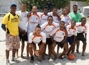 El equipo de fútbol playa de San Cristóbal, clasificó para la gran final y actuales campeones