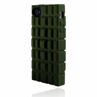 Incipio iPhone 4/4S BOMBPROOF Silicone Case - 1 Pack - Carrying Case - Retail Packaging - Swamp