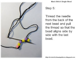 Click the image to view the beaded back stitch beading tutorial image larger.