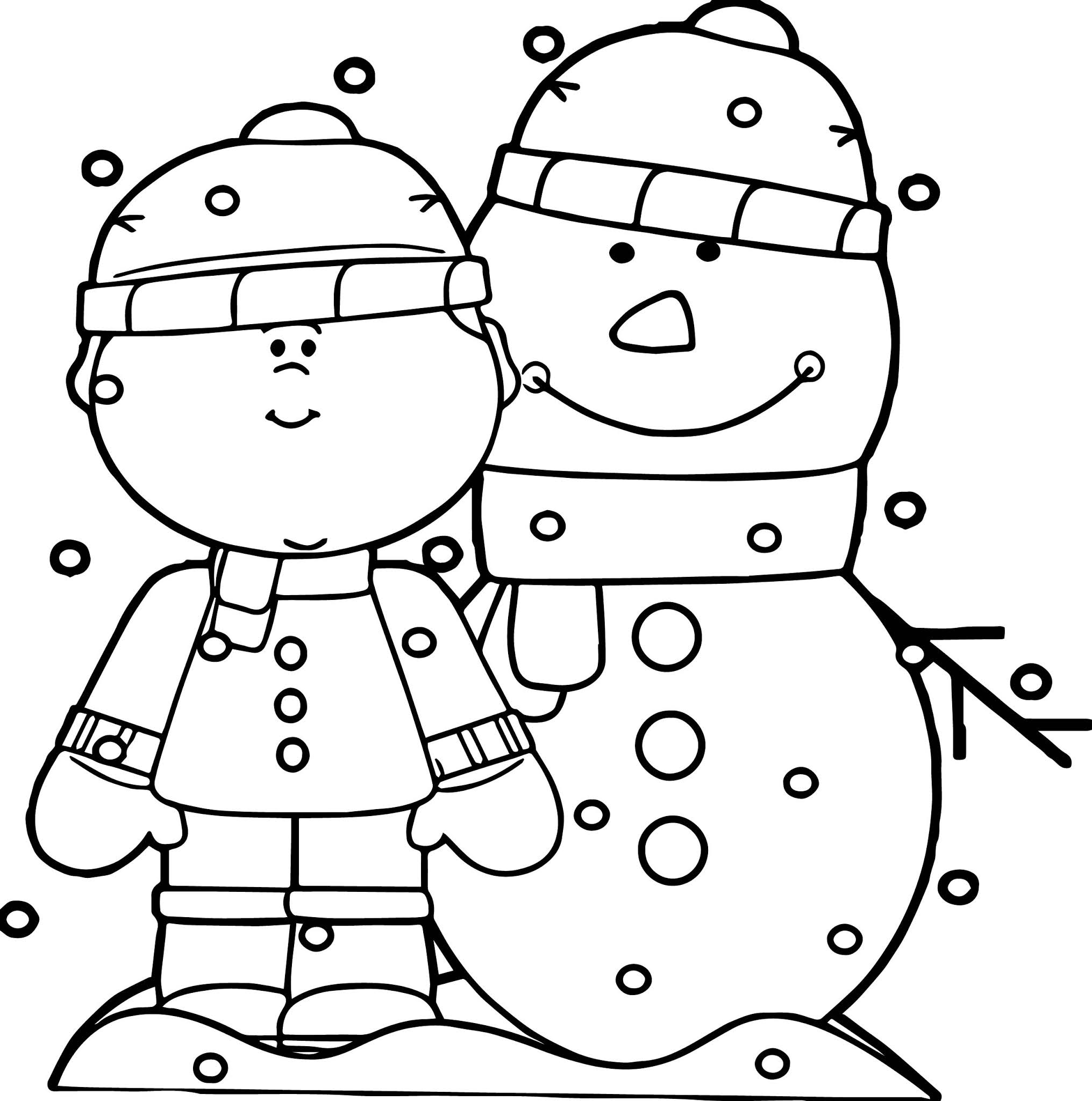 Winter Coloring Pages For Preschoolers