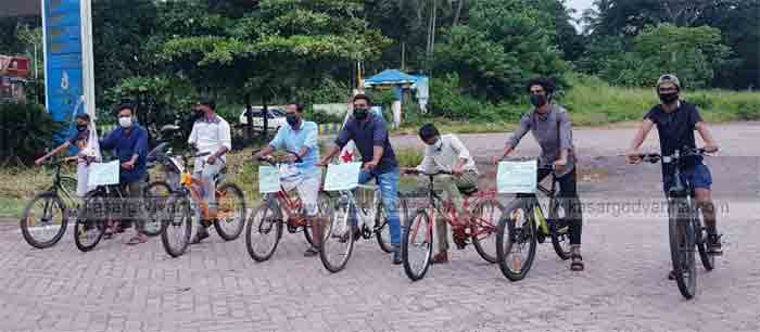 News, Kerala, Kasaragod, DYFI held bicycle rally