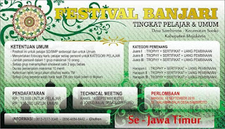 Festival Al Banjari Tingkat Pelajar dan Umum Se Jawa Timur 18 September Tahun 2016