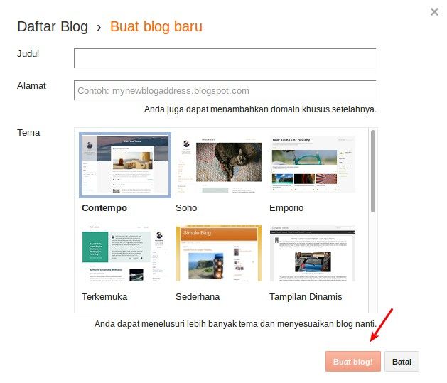 Cara Membuat Blog Di Blogger Blogspot Untuk Pemula