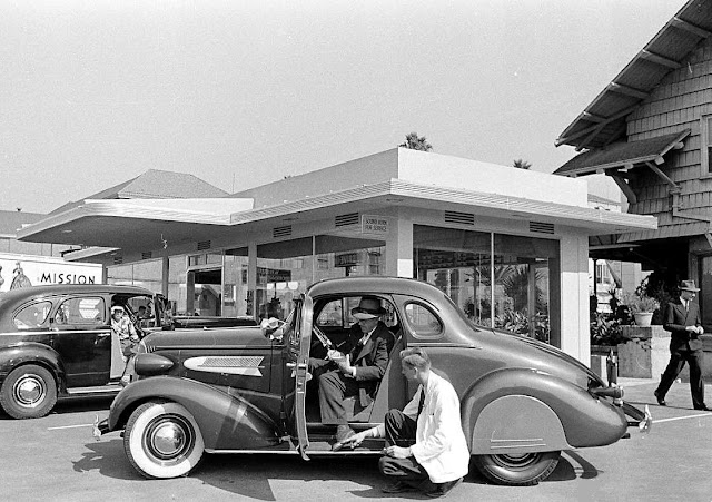 Image result for Drive-in shoe repairing, 1938