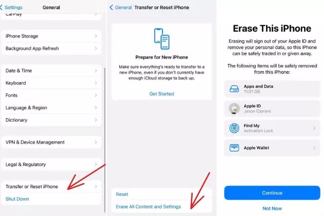 How to factory reset your iPhone