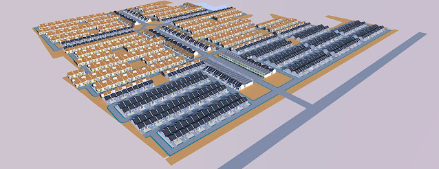 cara menggambar site plan di sketchup