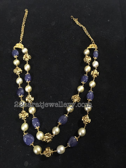 Blue Sapphire South Sea Pearls Set