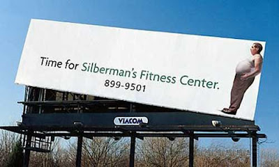 Billboard Advertisements - Weight Loss Billboard Optical Illusion