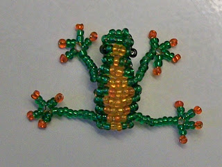 Beaded frog