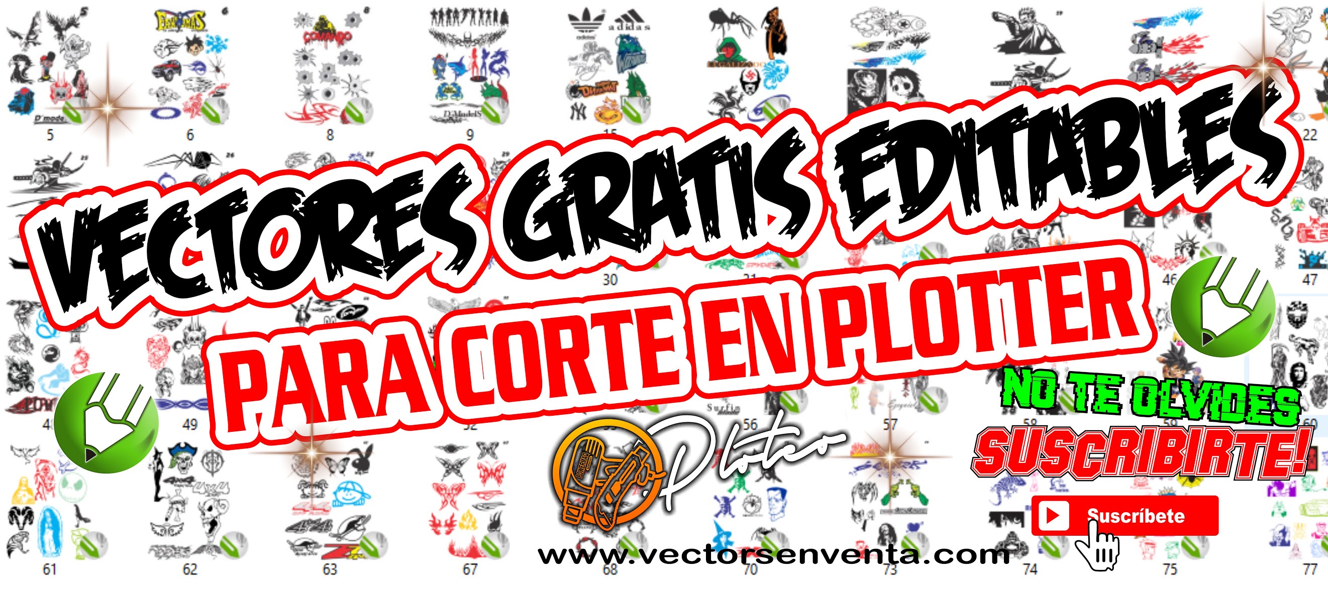 VECTORES PARA CORTE EN PLOTTER GRATIS