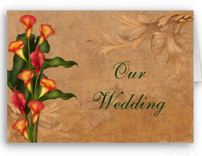 Calla wedding invitations Calla Lily is an attractive theme to be used
