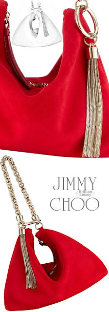 ♦Jimmy Choo red Callie bag #jimmychoo #bags #brilliantluxury