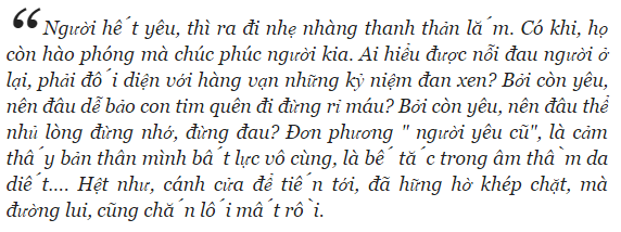 Những ngày sau chia tay