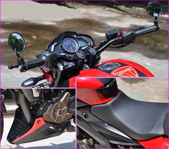 Modifikasi Kawasaki Bajaj Pulsar 200NS Limbah Moge Berkaki CBR1000RR 