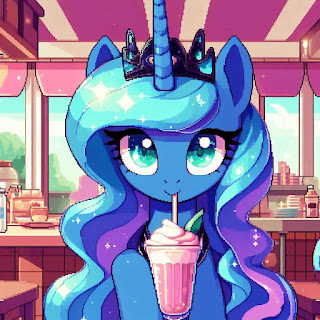 AI Princess Luna - Pixel Art