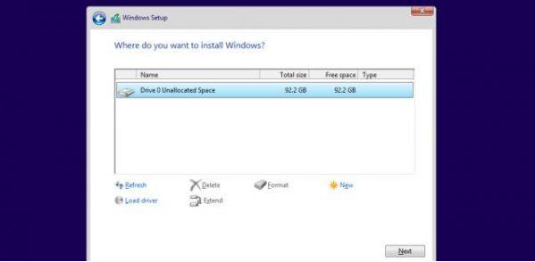 select-partition-to-install-windows-10