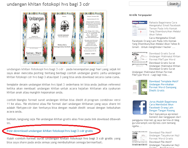 cara mudah memasukan file word, excel, powerpoint, pdf ke blog jadi link download