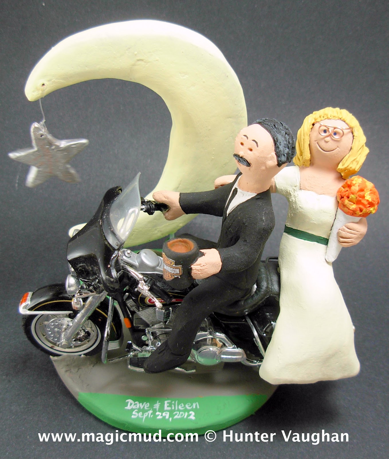 custom wedding  cake  toppers  Moon  and Star  Wedding  Cake  Topper 
