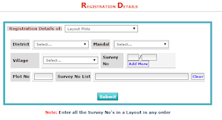 what we Required for Registration details of layout plots image